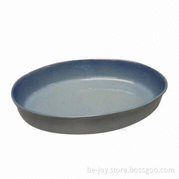Oval Ceramic Plate, Various Colors are Available, OEM Orders are Welcome
